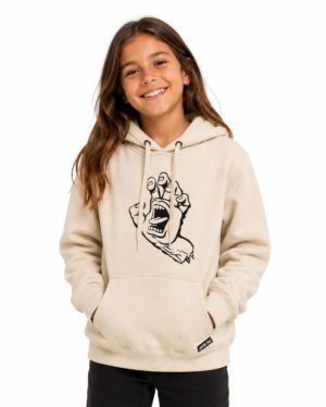 Moletom Canguru Fechado Juvenil Simplified Bege